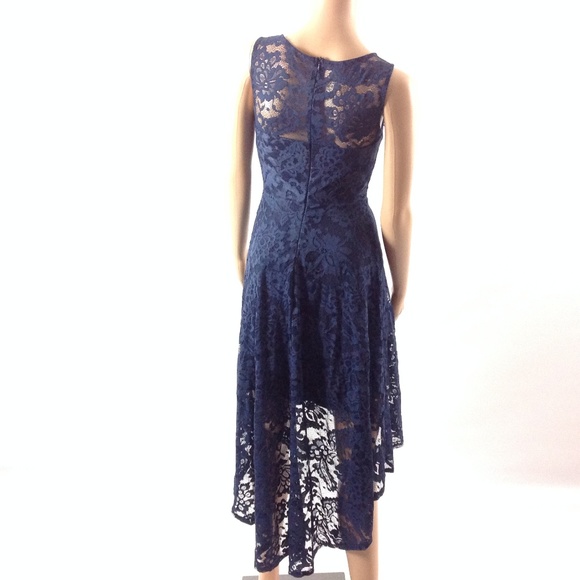 New Muadress Women Lace Dress Sleeveless Hi Low - Picture 4 of 8